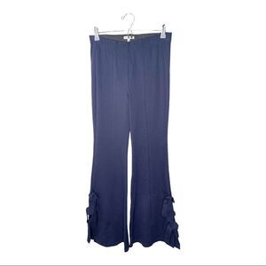 COMMON SENSE Bell Bottom Bow Tie Accent Pants 